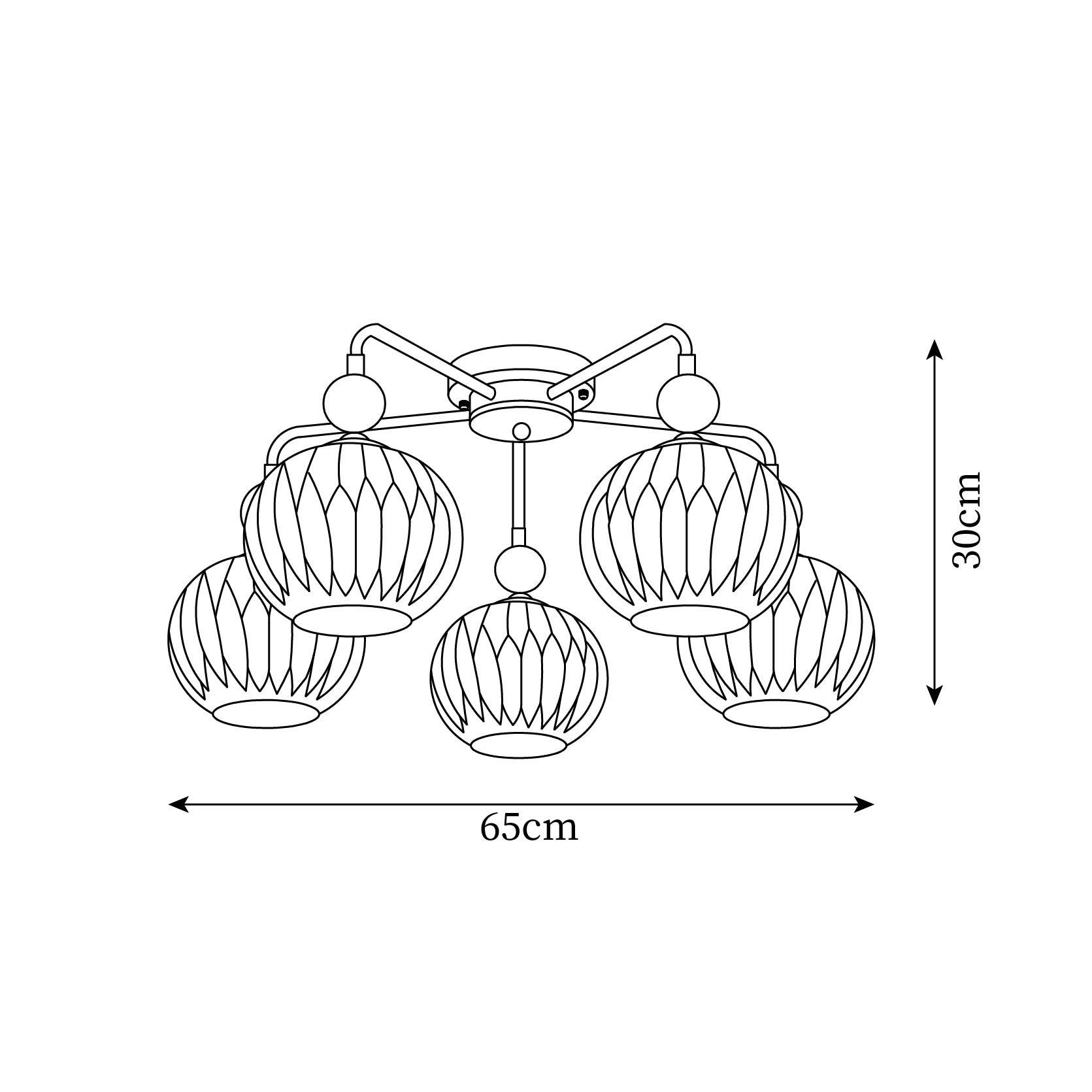 Ceiling Light Pumpkin Matcha - CARBON | Luxury Style