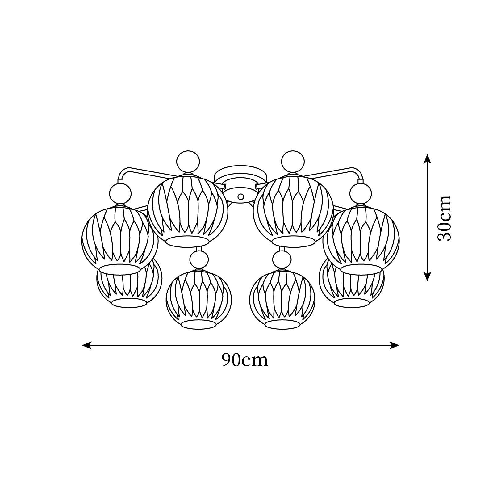 Ceiling Light Pumpkin Matcha - CARBON | Luxury Style