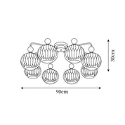 Ceiling Light Pumpkin Matcha - CARBON | Luxury Style