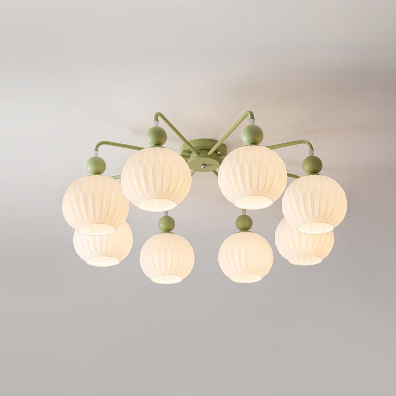 Ceiling Light Pumpkin Matcha - CARBON | Luxury Style