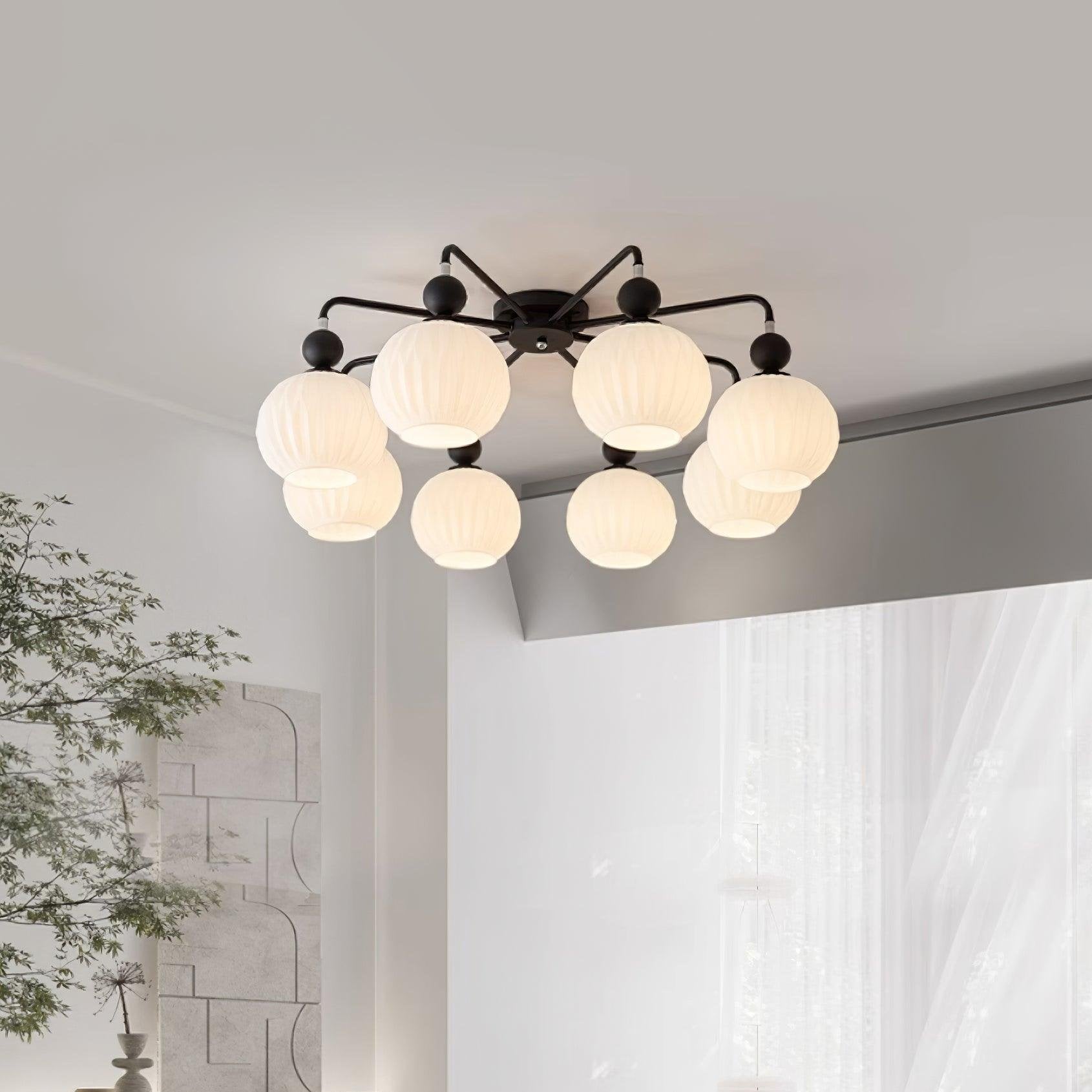 Ceiling Light Pumpkin Matcha - CARBON | Luxury Style