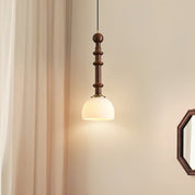 Pendant Light Wood Brass - SPARKX | Elegant Lighting
