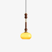 Pendant Light Wood Brass - SPARKX | Elegant Lighting