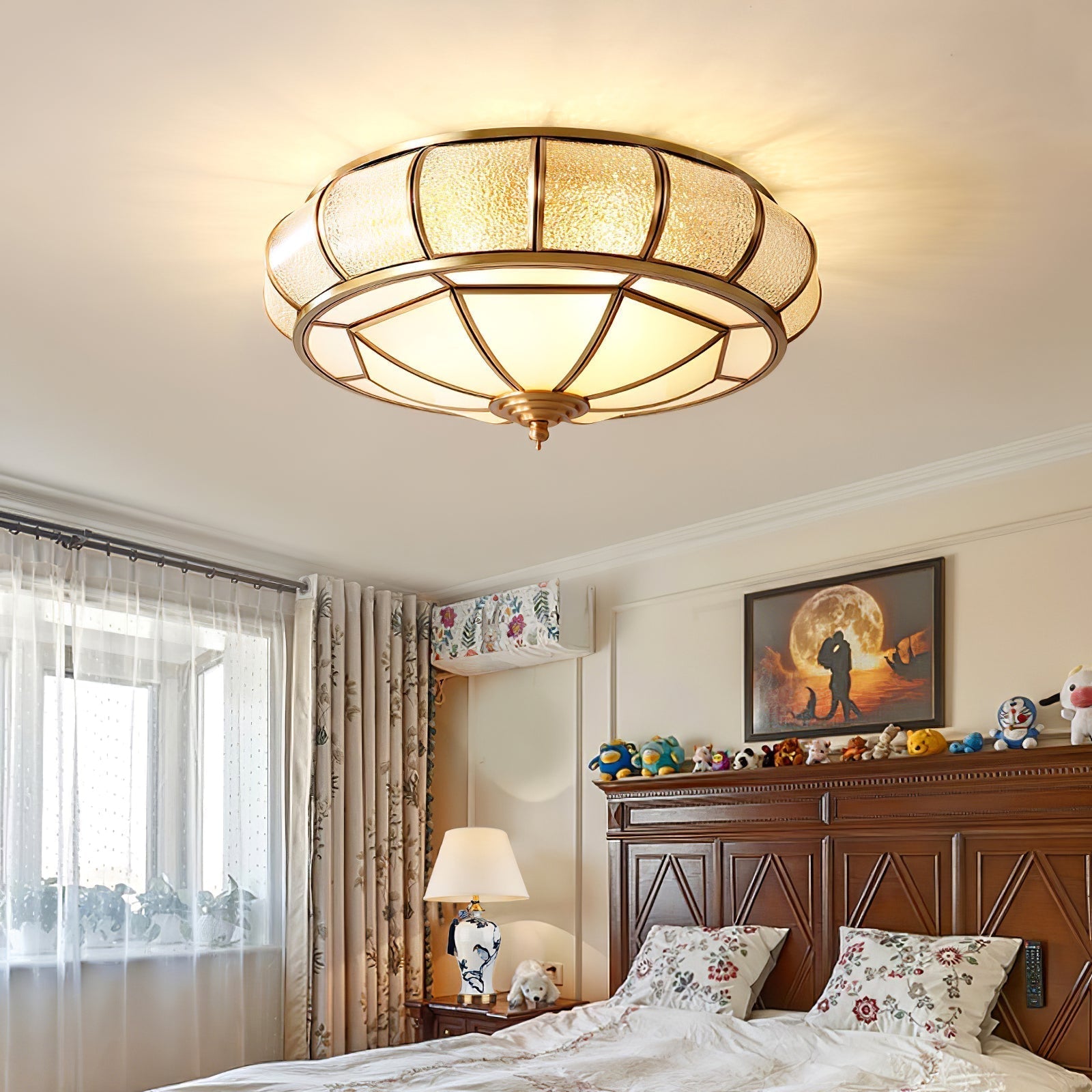Ceiling Light Brass Textured - CELSTA | Elegant Ambiance