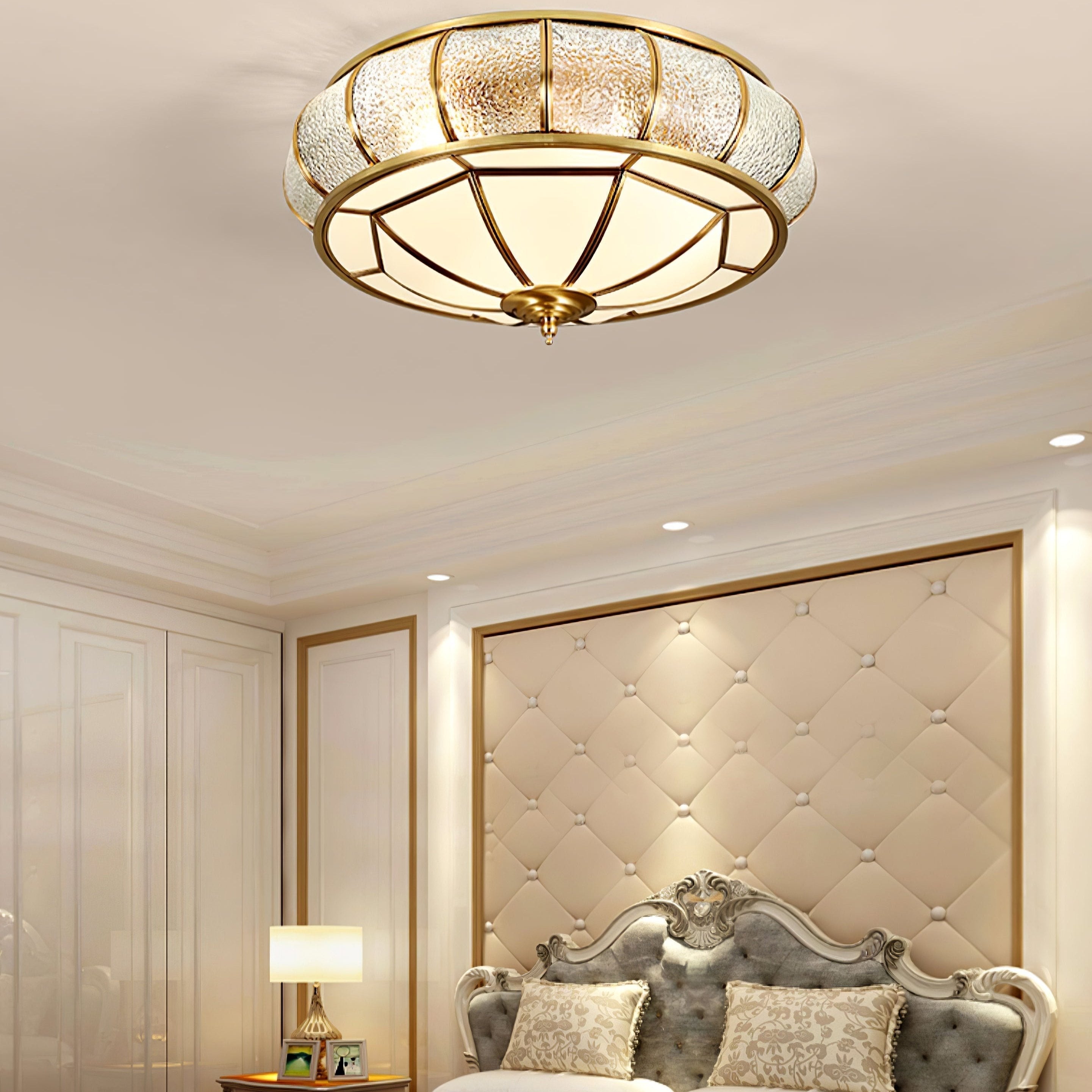 Ceiling Light Brass Textured - CELSTA | Elegant Ambiance