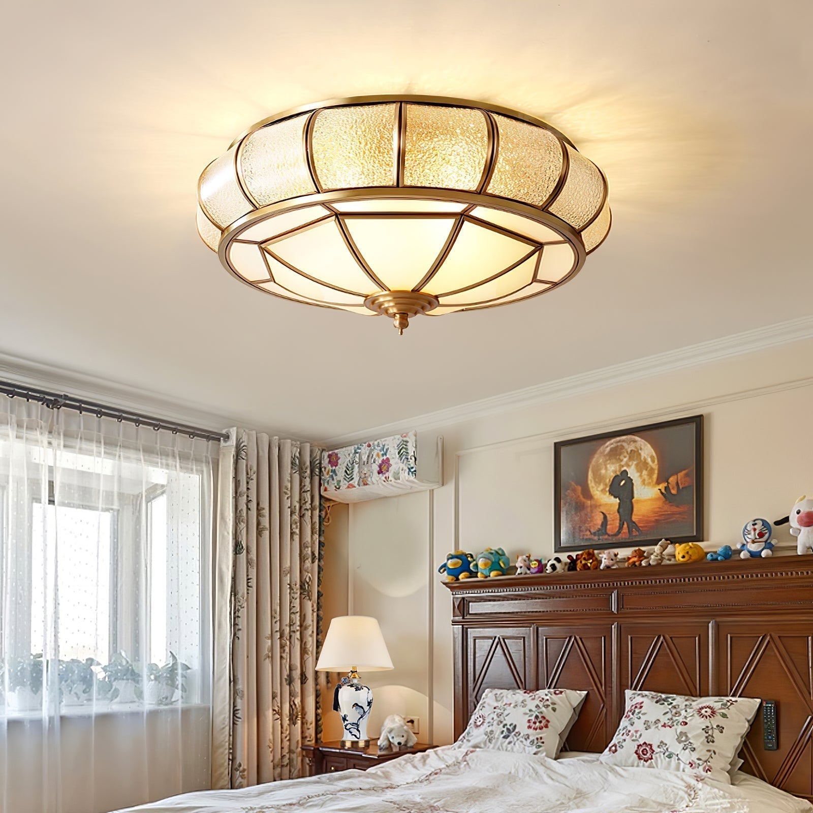 Ceiling Light Brass Textured - CELSTA | Elegant Ambiance