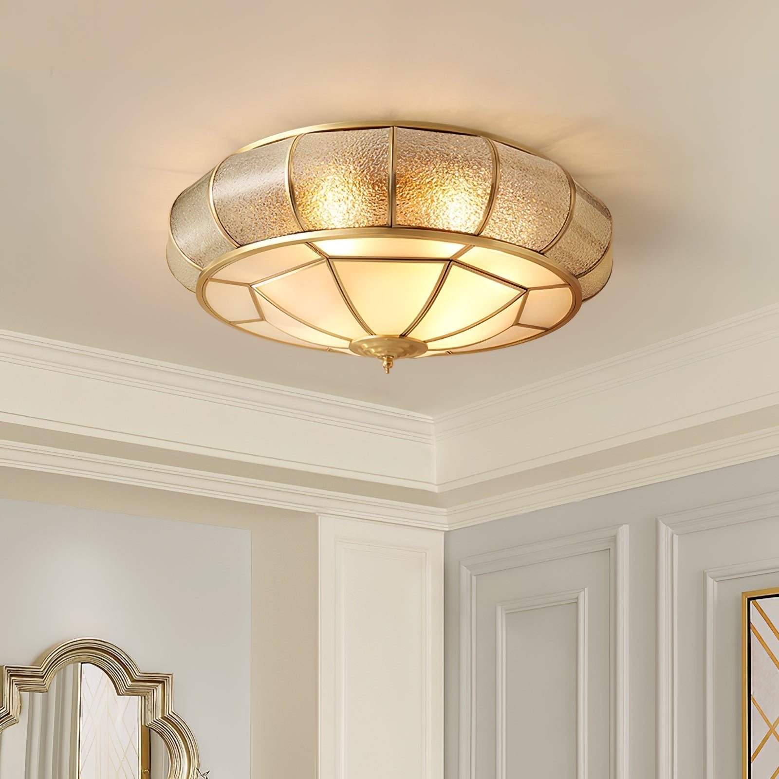Ceiling Light Brass Textured - CELSTA | Elegant Ambiance