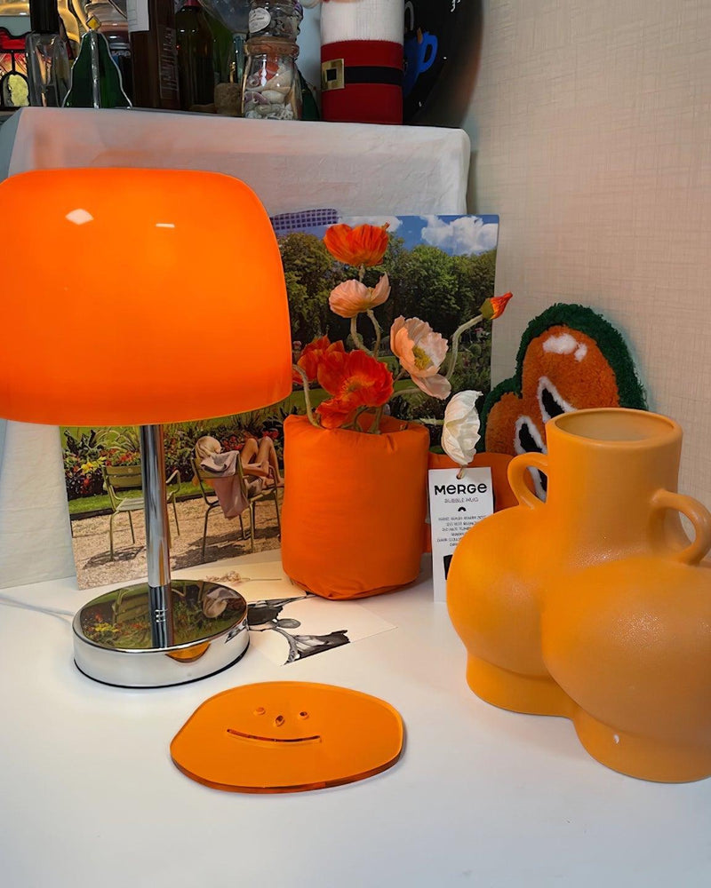 RANGU designer table lamp in a warm, considered living room setting — DecoHarmonie