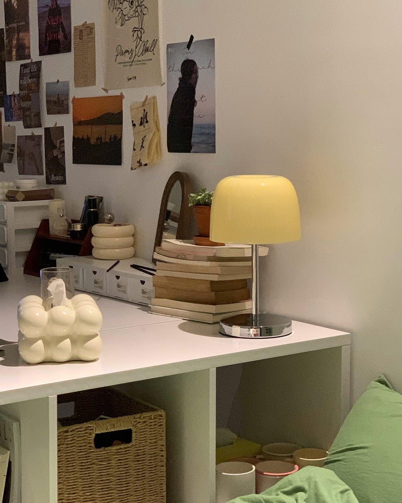 RANGU designer table lamp alternate angle revealing the lamp's proportions — DecoHarmonie