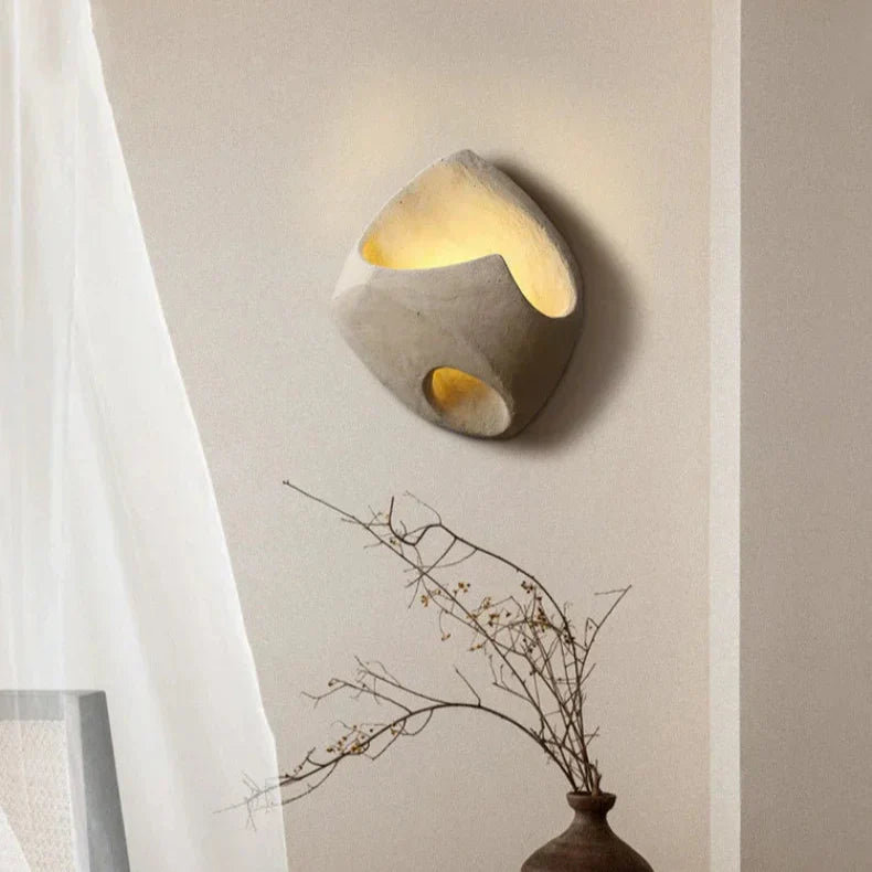 Wall Light Cement Art Deco - KHORA | Sculptural