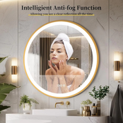 Gold Bathroom Light LED, 60cm - LYNXIS | Glare-Free