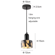 Pendant Light Black Marble - NERVIX | Luxury Lighting