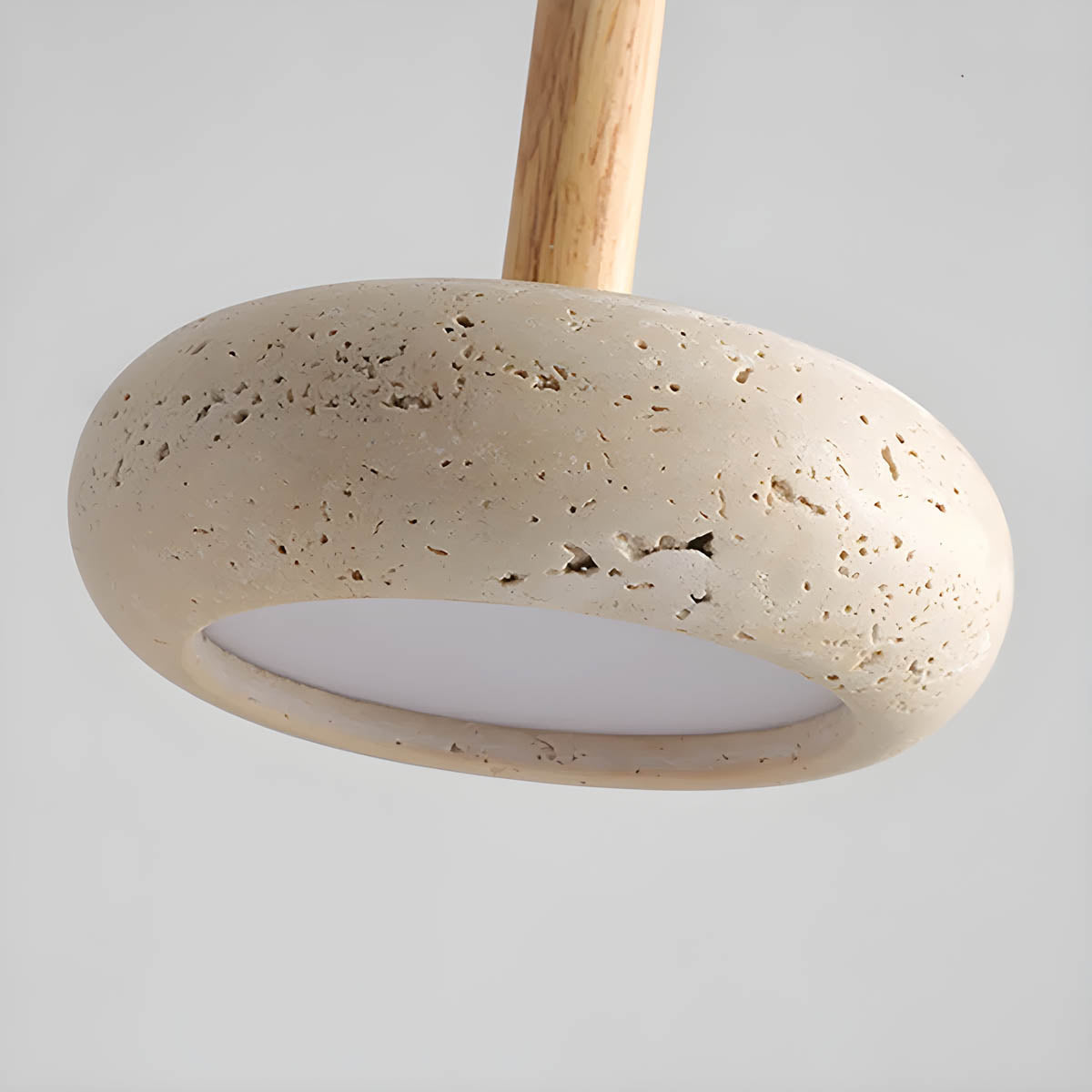 Pendant Light Travertine LED - STRATA | Tranquil Glow