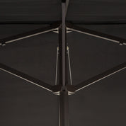 Double Garden Parasol 4.6m Outdoor Patio Sun Umbrella, Black