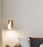 Pendant Light Wood Metal - SYNDEX | Elegant Lighting