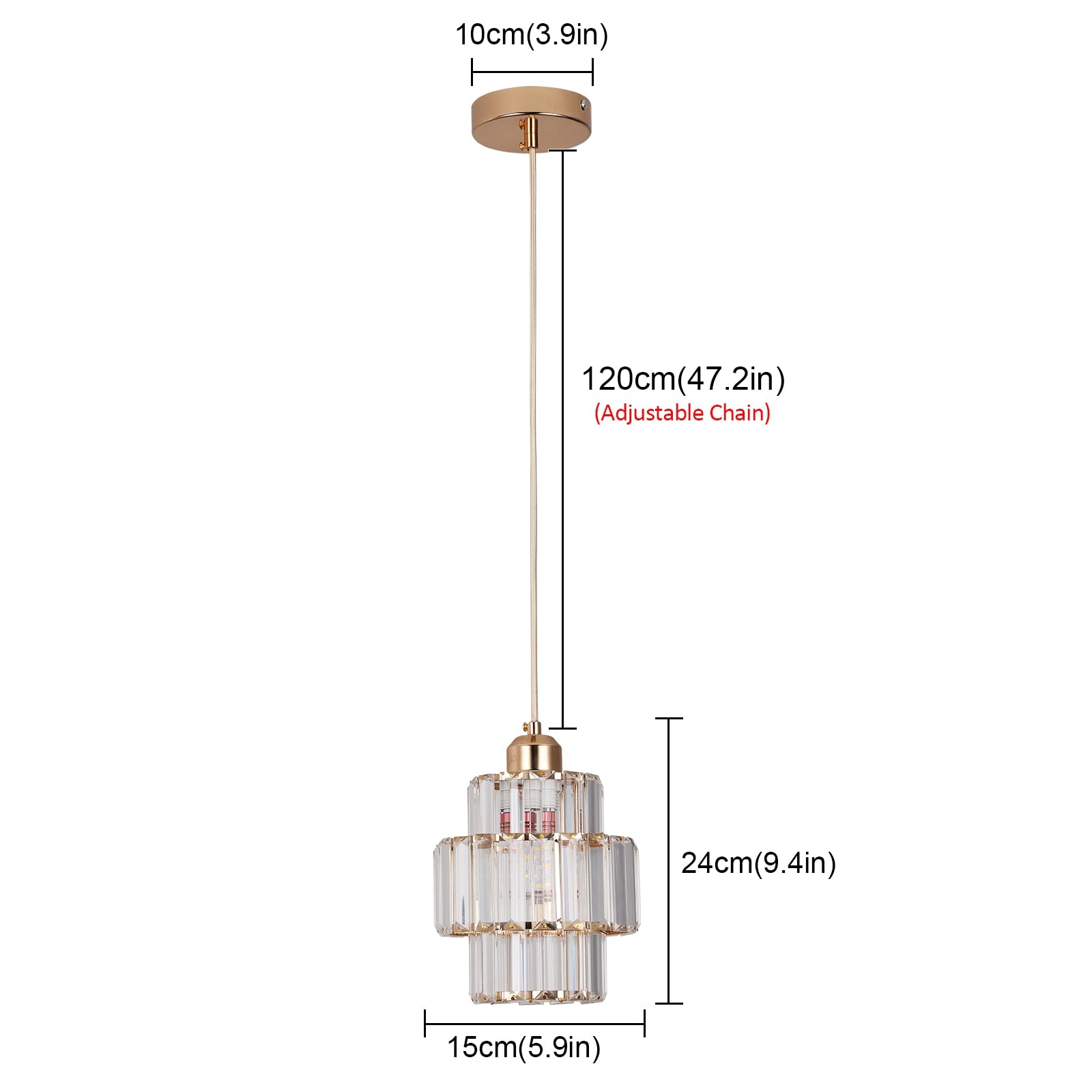 Pendant Light Crystal Glass - SKORPX | Elegant Lighting