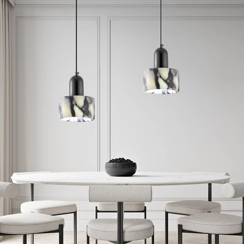 Pendant Light Black Marble - NERVIX | Luxury Lighting