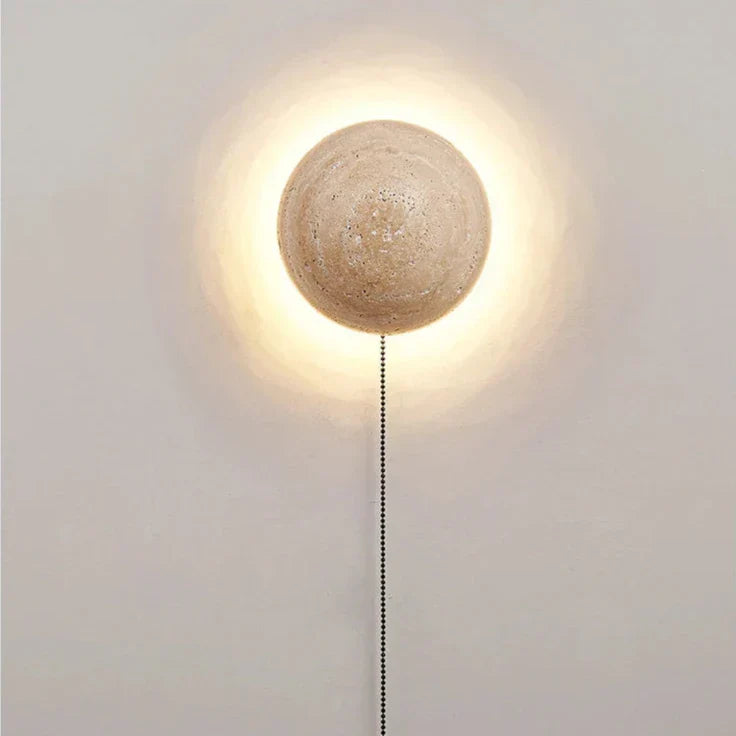 Wall Light Travertine Cream - ARANOS | Nordic Design