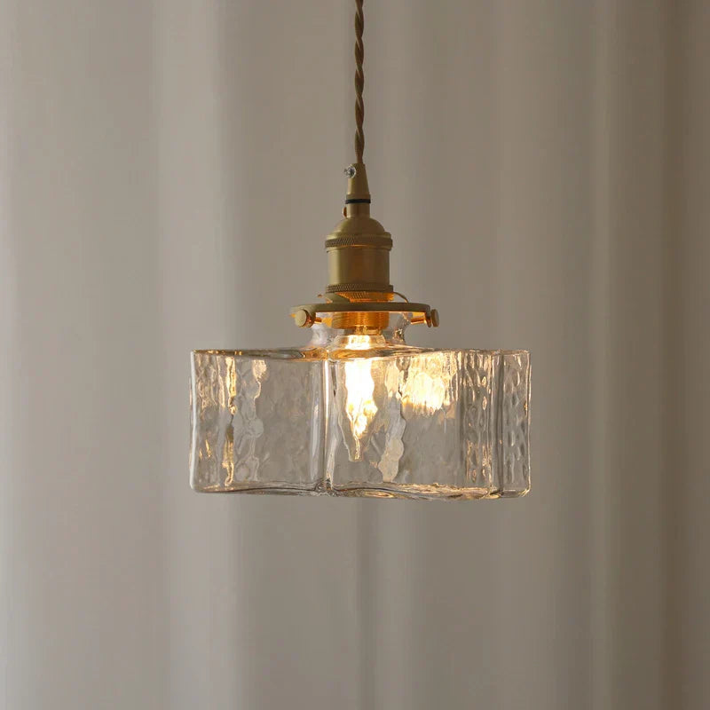 Pendant Light Square Gold - SIMETR | Elegance