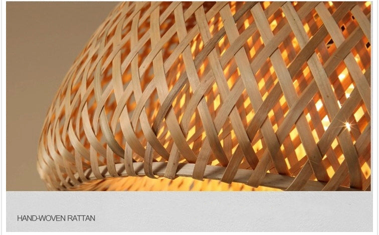 Pendant Light Bamboo Rattan - MEKKAX | Elegant Ambiance