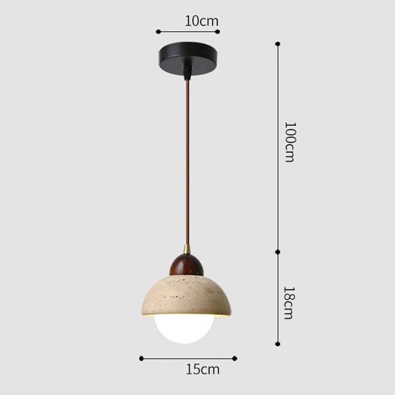Pendant Light Walnut Marble - TARAZD | Elegant Ambiance