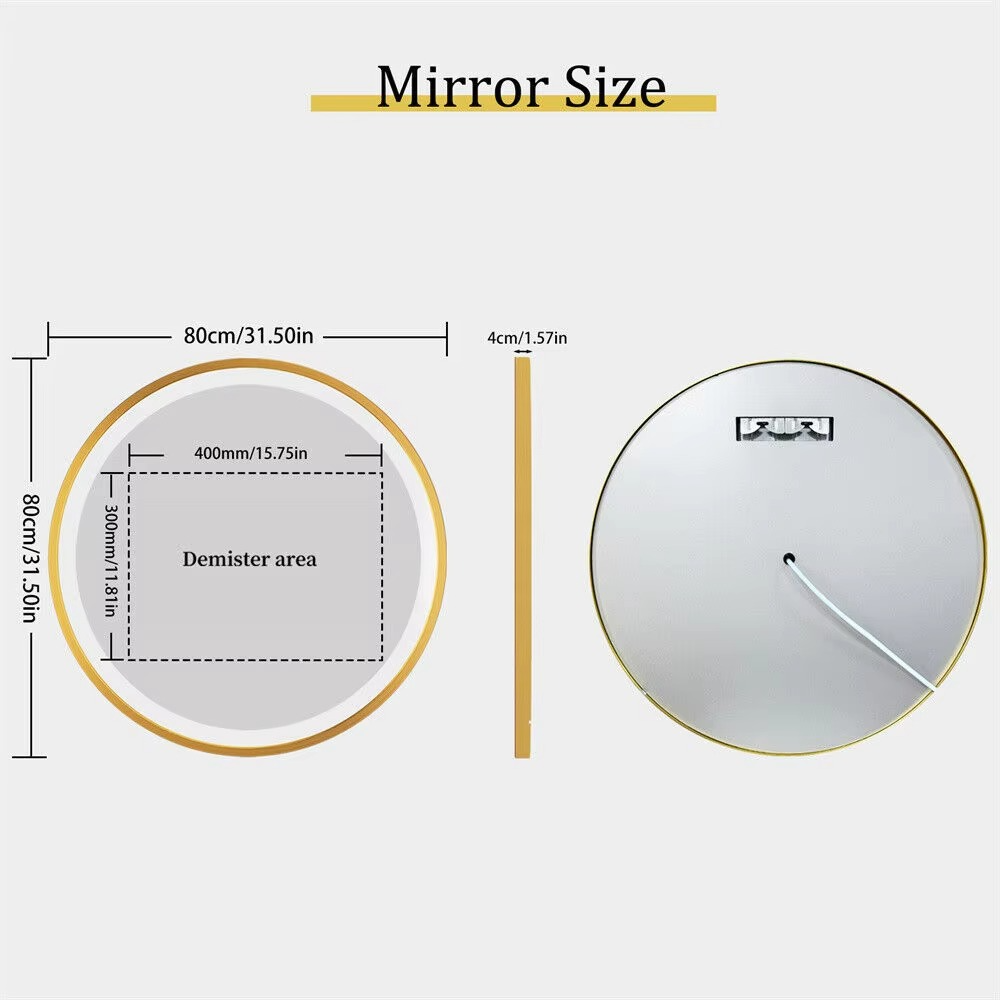 Gold Bathroom Light LED, 60cm - LYNXIS | Glare-Free