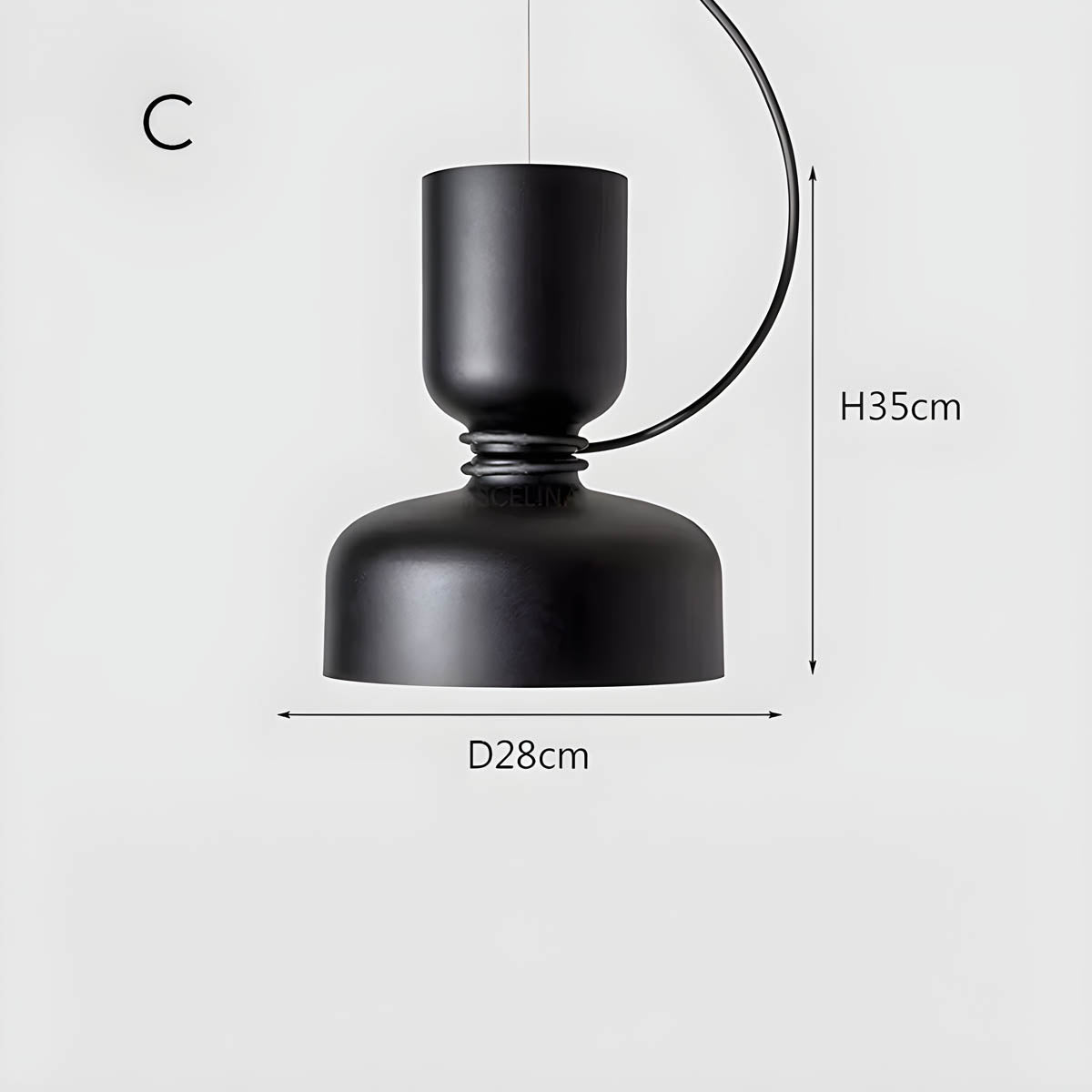 Pendant Light Geometric Iron - Orlee | Sophisticated Ambiance