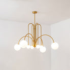 Avi Suspension Multi Simple, Métal/Verre, Noir/Rouge/Or, Chambre à Coucher/Salon