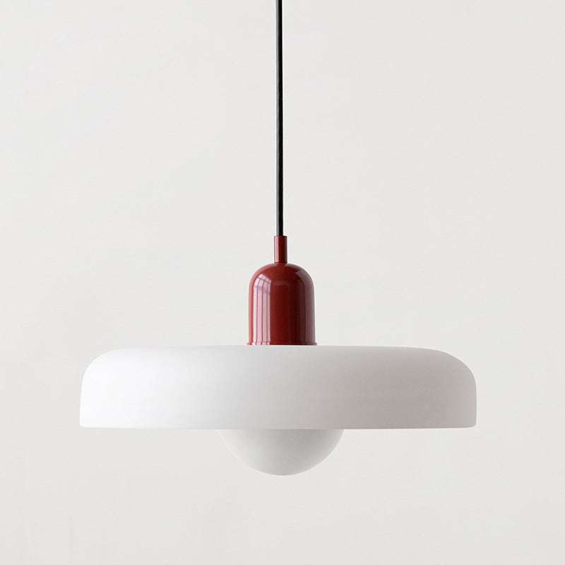 Pendant Light Green Glass Red - MODUSX | Bauhaus Style