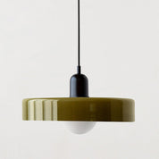 Pendant Light Green Glass Red - MODUSX | Bauhaus Style