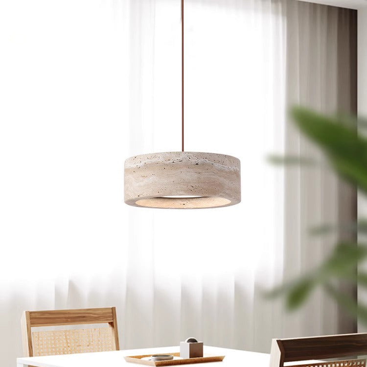 Pendant Light Stone Cream - XYLIUM | Serene Elegance