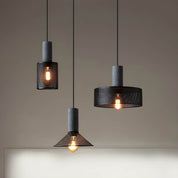 Pendant Light Iron Concrete Adjustable - SOLARX | Loft Style