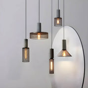Pendant Light Iron Concrete Adjustable - SOLARX | Loft Style