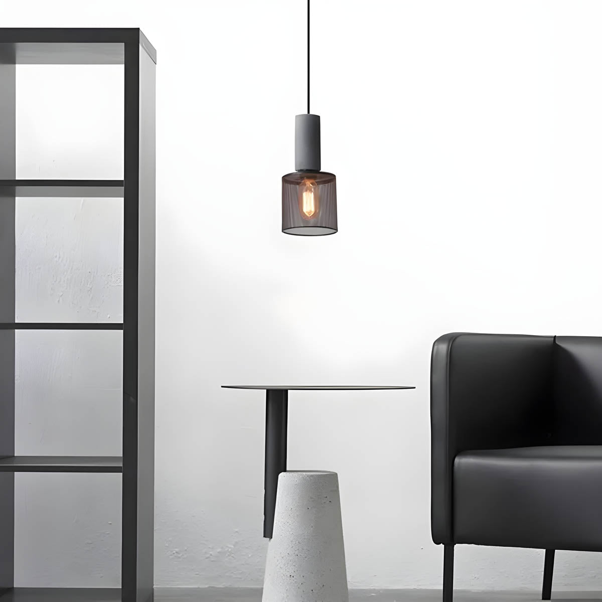Pendant Light Iron Concrete Adjustable - SOLARX | Loft Style