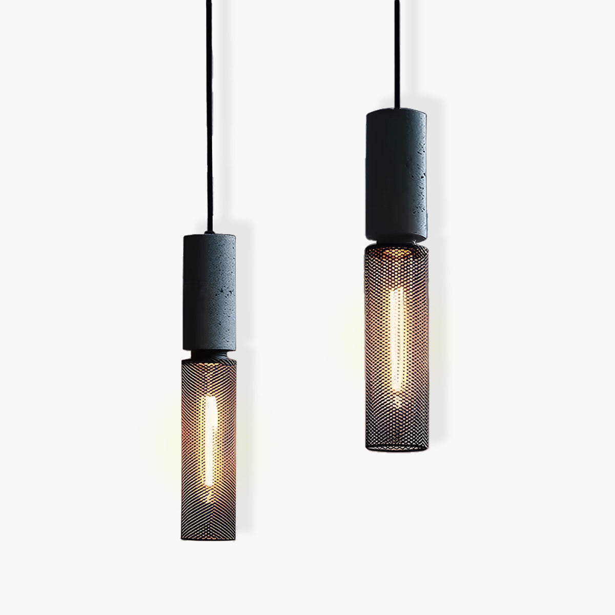 Pendant Light Iron Concrete Adjustable - SOLARX | Loft Style