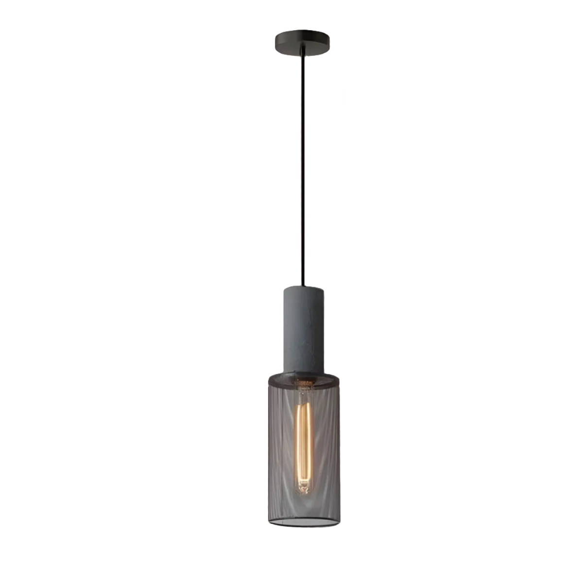 Pendant Light Iron Concrete Adjustable - SOLARX | Loft Style