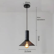 Pendant Light Iron Concrete Adjustable - SOLARX | Loft Style