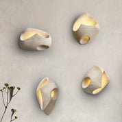 Wall Light Cement Art Deco - KHORA | Sculptural