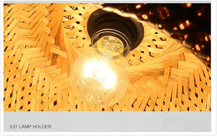 Pendant Light Bamboo Rattan - MEKKAX | Elegant Ambiance