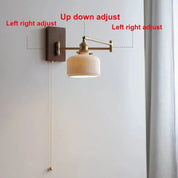 Wall Light Ceramic Wood - NEBROS | Modern Elegance