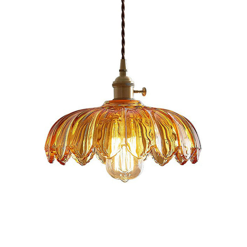 Pendant Light Amber Glass - SADIRA | Romantic Lighting