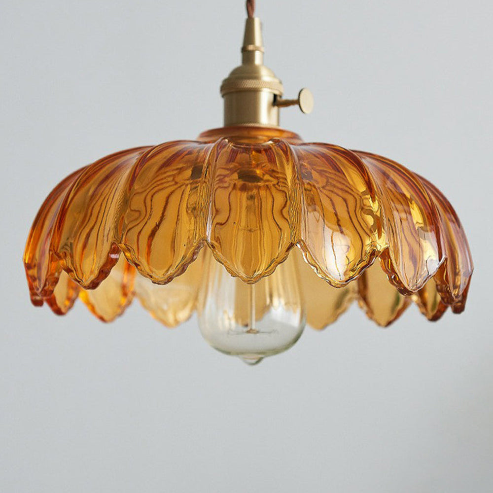 Pendant Light Amber Glass - SADIRA | Romantic Lighting