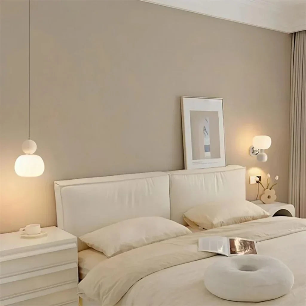 Pendant Light Cream Metal - SOLEXA | Bauhaus Style