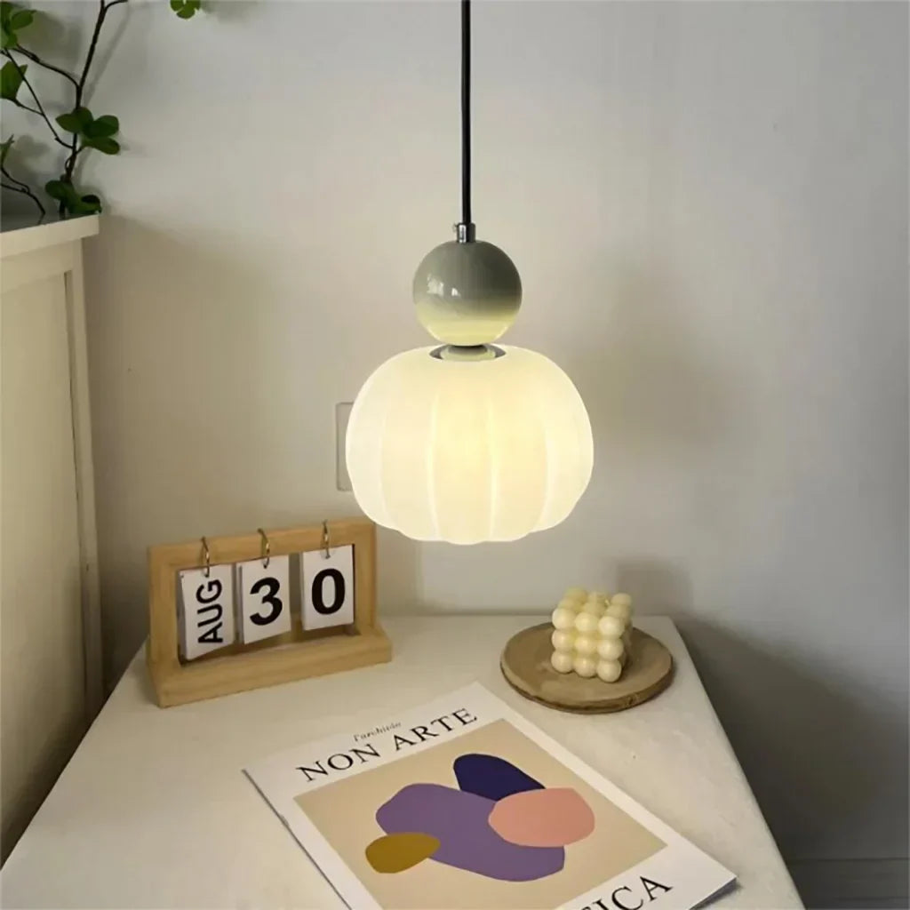 Pendant Light Cream Metal - SOLEXA | Bauhaus Style