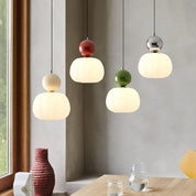 Pendant Light Cream Metal - SOLEXA | Bauhaus Style