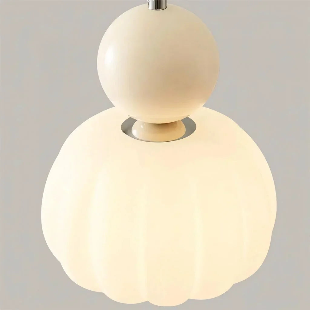 Pendant Light Cream Metal - SOLEXA | Bauhaus Style