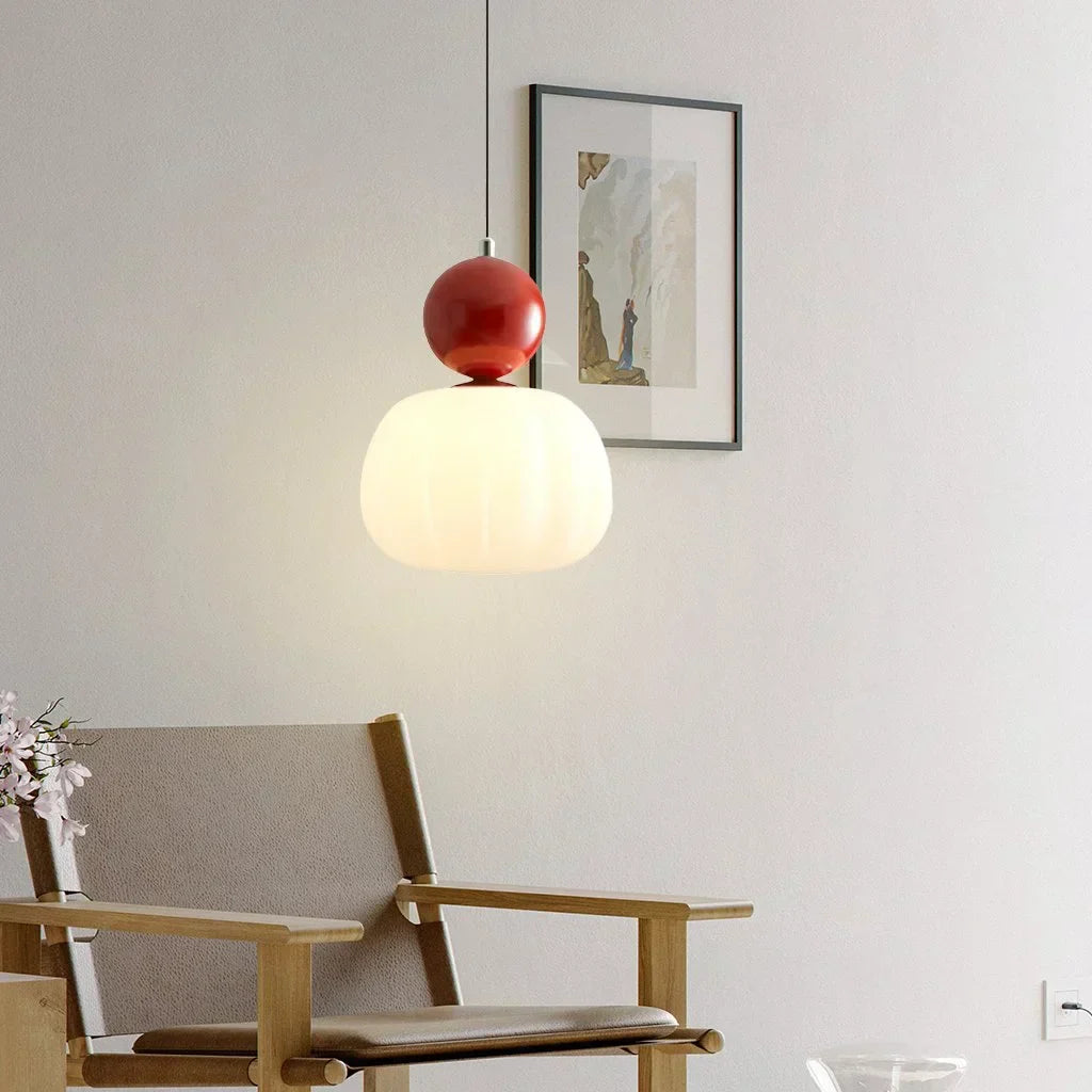 Pendant Light Cream Metal - SOLEXA | Bauhaus Style