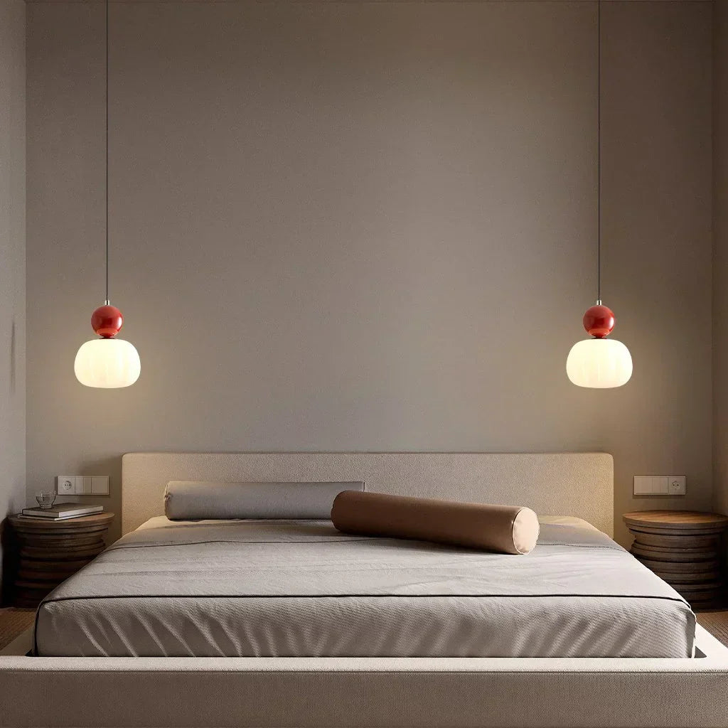 Pendant Light Cream Metal - SOLEXA | Bauhaus Style