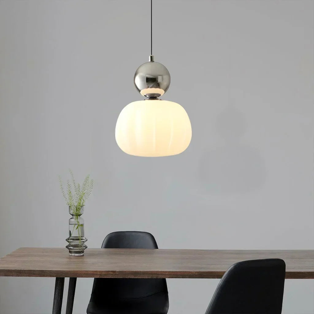 Pendant Light Cream Metal - SOLEXA | Bauhaus Style