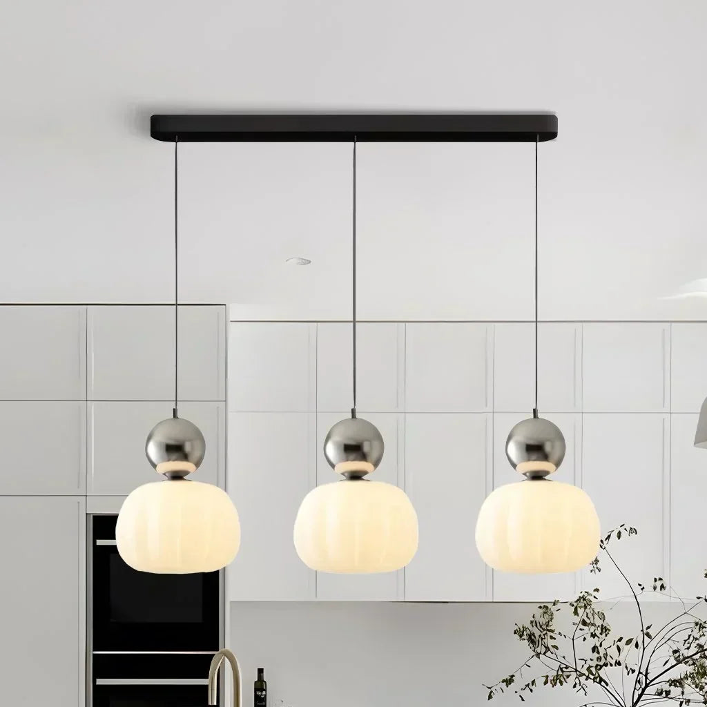 Pendant Light Cream Metal - SOLEXA | Bauhaus Style